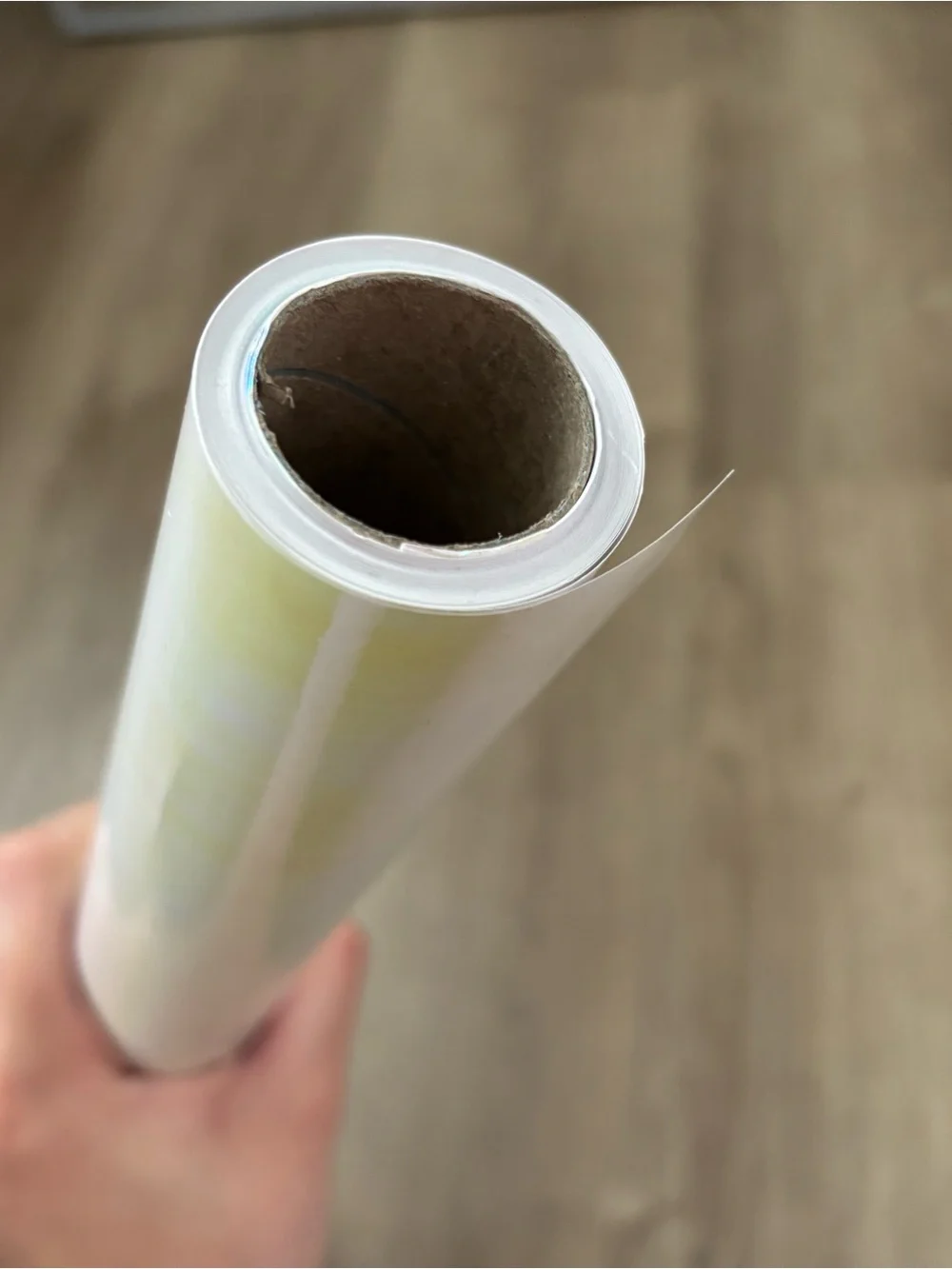 Iridescent Party Wrapping Roll - Pink White Holographic